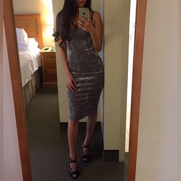 Revamped Crushed Velvet Cocktail Dress - Picture 6 of 6